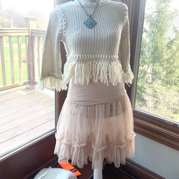 SOLD IN BUNDLE FREE PEOPLE TULLE  SKIRT, XS/S - Picture 3 of 3